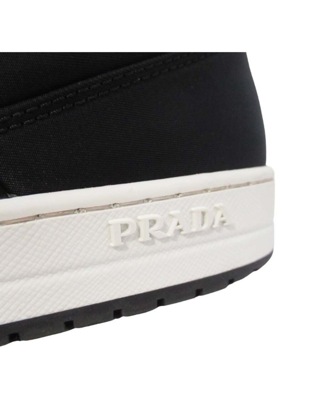 Prada Re-Nylon Triangle Logo Sneakers Shoes Plate 7 Black - Picture 7 of 10